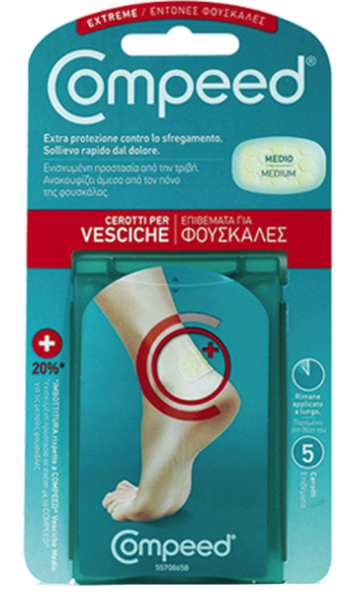 COMPEED CEROTTO PER VESCICHE TALLONE SPORT 5 PEZZI - Farmacia Mastrangelo 