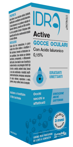 GOCCE OCULARI STERILENS IDRA ACTIVE 10 ML CON ACIDO IALURONICO 0,15% - Farmacia Mastrangelo 