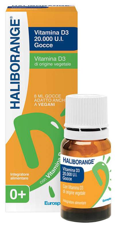 HALIBORANGE VITAMINA D3 20000 UI GOCCE 8 ML - Farmacia Mastrangelo 