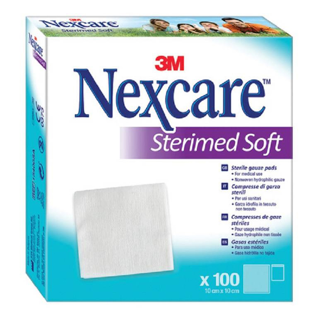 GARZA COMPRESSA STERIMED SOFT IN TESSUTO NON TESSUTO STERILE 10X10CM 100 PEZZI MULTILINGUAL - Farmacia Mastrangelo 