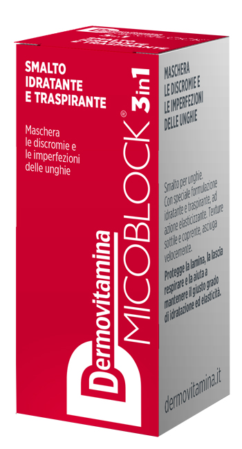 DERMOVITAMINA MICOBLOCK 3 IN 1 SMALTO IDRATANTE E TRASPIRANTE ROSSO 5 ML - Farmacia Mastrangelo 