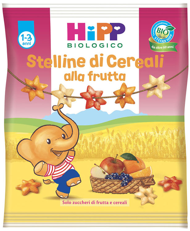 HIPP BIO STELLINE DI CEREALI ALLA FRUTTA 30 G - Farmacia Mastrangelo 