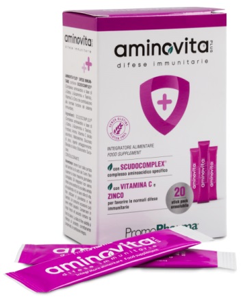 AMINOVITA PLUS DIFESE IMMUNITARIE 20 STICK PACK X 2,5 G - Farmacia Mastrangelo 