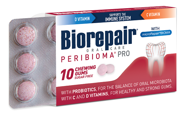 BIOREPAIR PERIBIOMA GOMME MASTICABILI 10 COMPRESSE DA 1,2 G - Farmacia Mastrangelo 