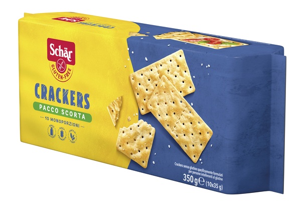 SCHAR CRACKERS SENZA LATTOSIO PACCO SCORTA 10 MONOPORZIONI DA 35 G - Farmacia Mastrangelo 