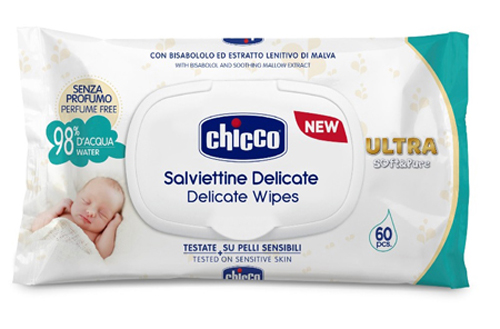 CHICCO COSMETICO SALVIETTE 60 PEZZI NO PROFUNO - Farmacia Mastrangelo 