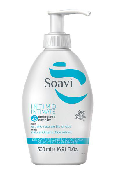 SOAVI INTIMO DELICATO PH4,5 FLACONE CON DISPENSER 500 ML - Farmacia Mastrangelo 