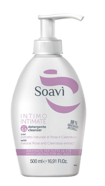 SOAVI INTIMO IDRATANTE PH5,5 FLACONE CON DISPENSER 500 ML - Farmacia Mastrangelo 