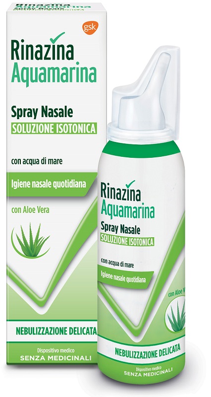 RINAZINA AQUAMARINA ISOTONICA ALOE SPRAY NEBULIZZAZIONE DELICATA 100 ML - Farmacia Mastrangelo 