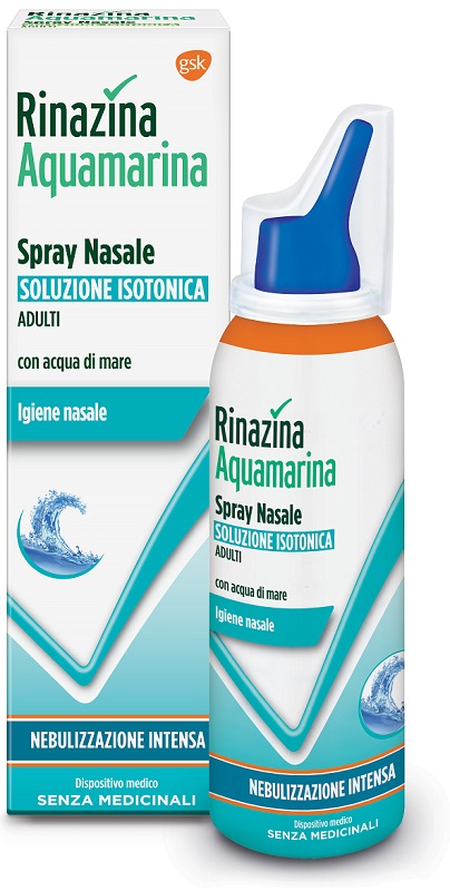 RINAZINA AQUAMARINA ISOTONICA SPRAY NEBULIZZAZIONE INTENSA 100 ML - Farmacia Mastrangelo 