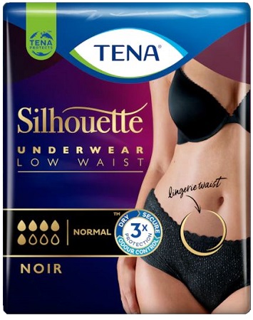 TENA SILHOUETTE NOIR M 10 PEZZI - Farmacia Mastrangelo 