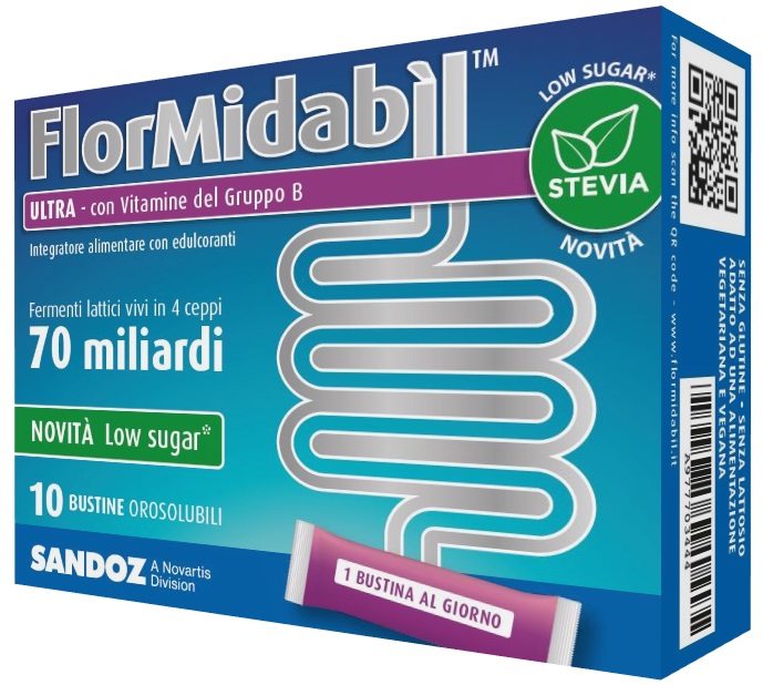 FLORMIDABIL ULTRA 10 BUSTINE CON STEVIA - Farmacia Mastrangelo 