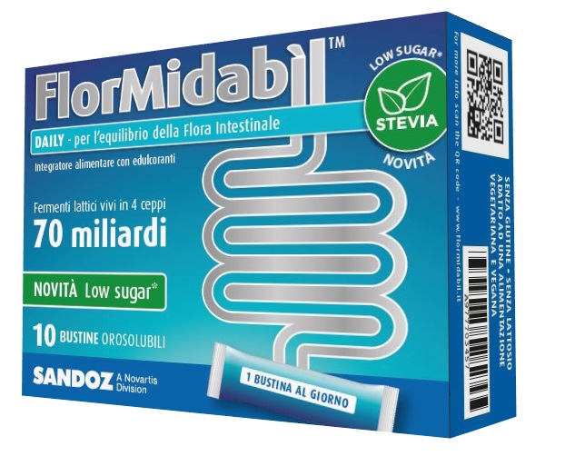 FLORMIDABIL DAILY 10 BUSTINE CON STEVIA - Farmacia Mastrangelo 