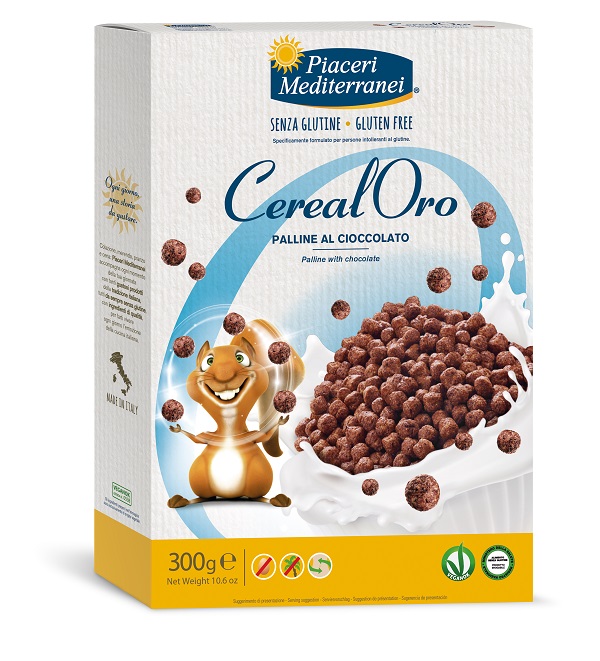 PIACERI MEDITERRANEI CEREALORO PALLINE CIOCCOLATO 300 G - Farmacia Mastrangelo 