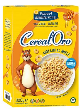 PIACERI MEDITERRANEI CEREALORO ANELLINI MIELE 300 G - Farmacia Mastrangelo 