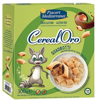 PIACERI MEDITERRANEI CEREALORO QUADROTTI 300 G - Farmacia Mastrangelo 