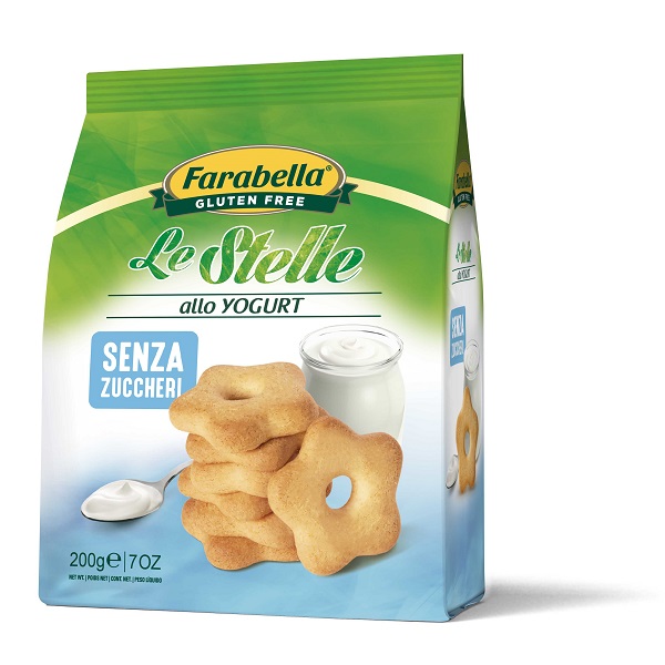 FARABELLA BISCOTTI LE STELLE YOGURT SENZA ZUCCHERO 200 G - Farmacia Mastrangelo 