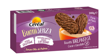 CEREAL BUONI SENZA BISCOTTI BREAKFAST CACAO E CIOCCOLATO 200 G - Farmacia Mastrangelo 