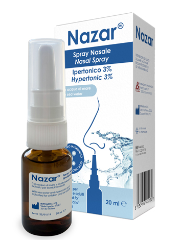 NAZAR SPRAY NASALE IPERTONICO 3% 20 ML - Farmacia Mastrangelo 