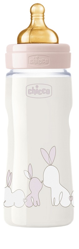 CHICCO BIBERON ORIGINAL 330ML TOUCH REGULAR GIRL CON TETTARELLA IN CAUCCIU' - Farmacia Mastrangelo 