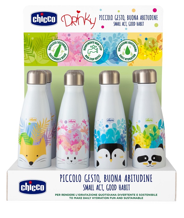 CHICCO BORRACCIA INOX 350 ML - Farmacia Mastrangelo 