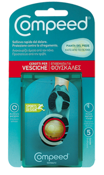 COMPEED CEROTTI PER VESCICHE PIANTA PIEDE SPORT 5 PEZZI - Farmacia Mastrangelo 