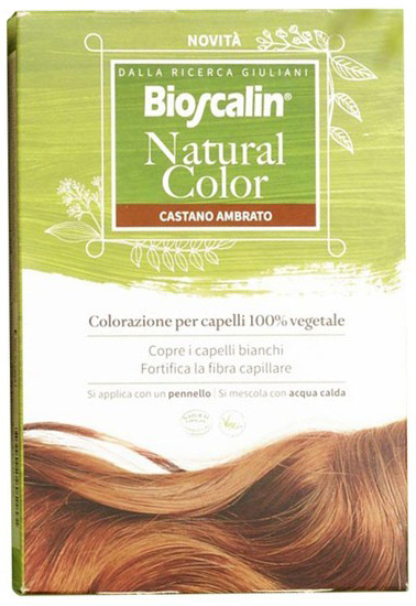 BIOSCALIN NATURAL COLOR CASTANO AMBRATO 70 G - Farmacia Mastrangelo 