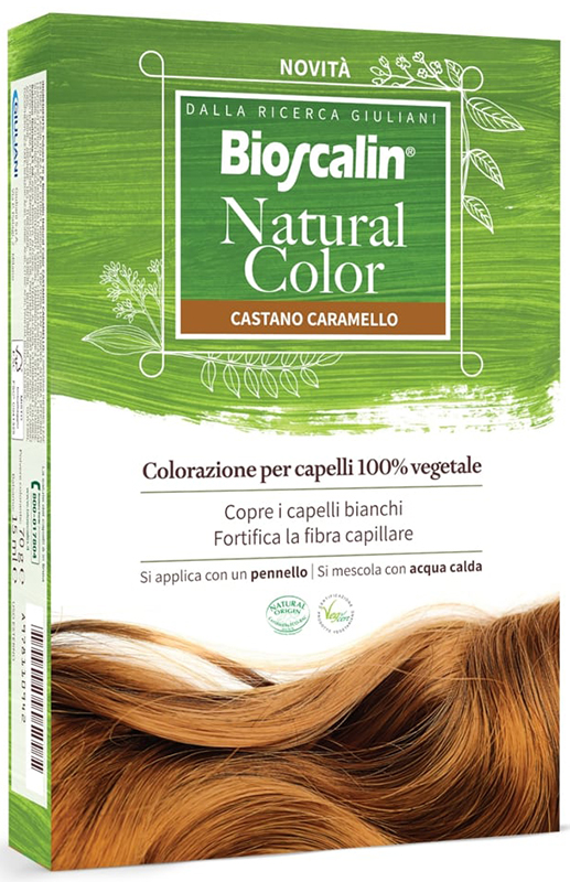 BIOSCALIN NATURAL COLOR CASTANO CARAMELLO 70 G - Farmacia Mastrangelo 