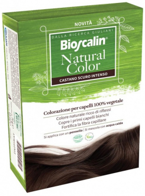 BIOSCALIN NATURAL COLOR CASTANO SCURO INTENSO 70 G - Farmacia Mastrangelo 