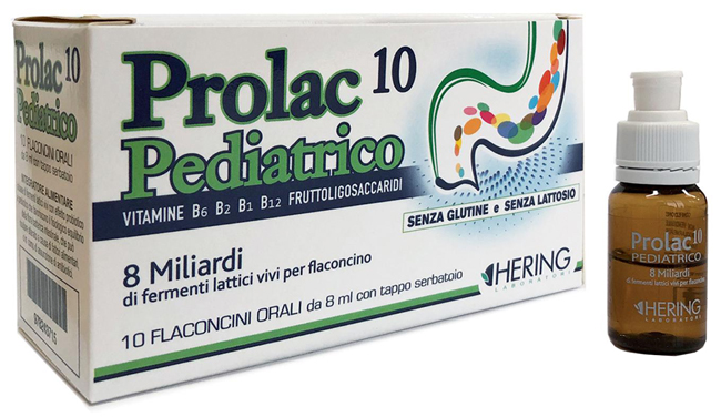PROLAC10 PEDIATRICO FERMENTI LATTICI 10 FLACONCINI 8 ML - Farmacia Mastrangelo 