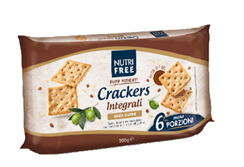 NUTRIFREE CRACKERS INTEGRALI 33,4 G X 6 PEZZI - Farmacia Mastrangelo 