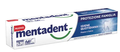 MENTADENT PROTEZIONE FAMIGLIA IGIENE QUOTIDIANA 75 ML - Farmacia Mastrangelo 