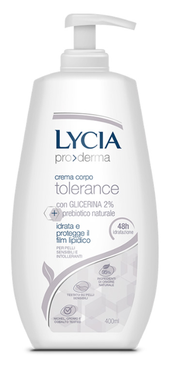 LYCIA PRODERMA CREMA CORPO TOLERANCE 400 ML - Farmacia Mastrangelo 