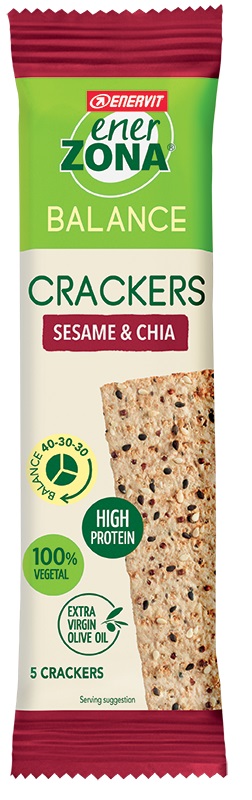ENERZONA CRACKERS SESAME & CHIA 25 G - Farmacia Mastrangelo 