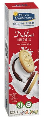 PIACERI MEDITERRANEI DOBLONI DARK & WHITE 120 G - Farmacia Mastrangelo 
