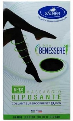 COLLANT SUPERCOPRENTE SAUBER 8-12 MMHG FANTASIA POIS PICCOLI BIANCO E NERO 3 - Farmacia Mastrangelo 