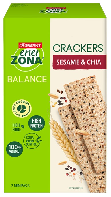 ENERZONA CRACKERS SESAME & CHIA 25 G - Farmacia Mastrangelo 
