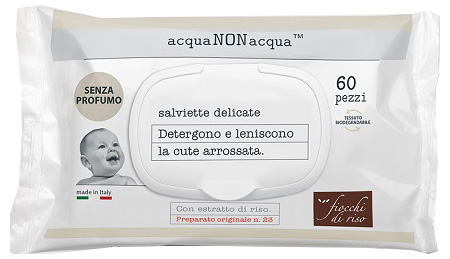 FIOCCHI DI RISO ACQUA NON ACQUA SENZA PROFUMO 60 SALVIETTE - Farmacia Mastrangelo 