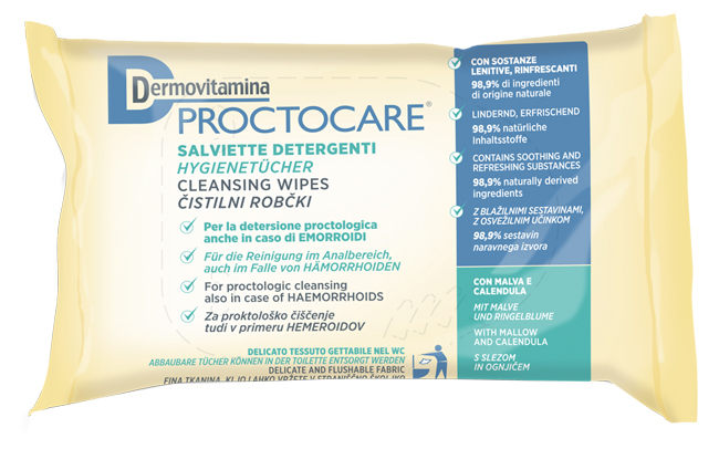 DERMOVITAMINA PROCTOCARE SALVIETTE DETERGENTI 15 PEZZI - Farmacia Mastrangelo 