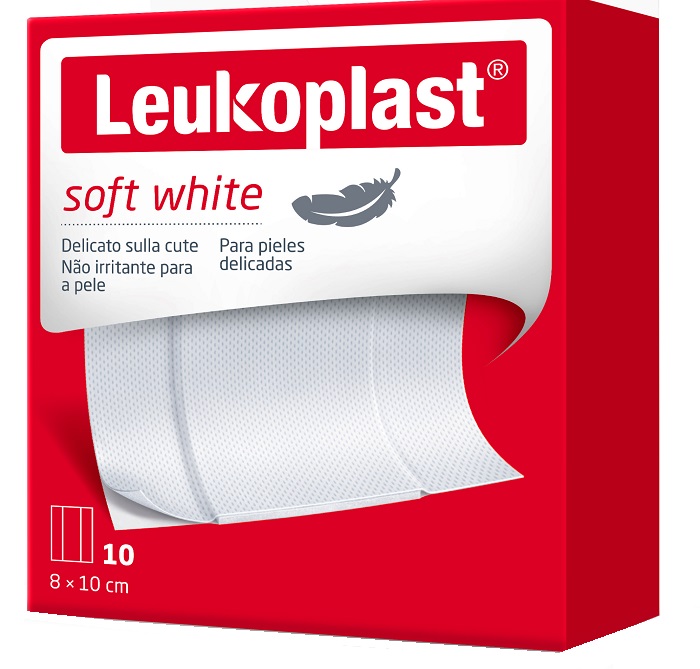 LEUKOPLAST SOFT WHITE 100 X 8 CM 10 PEZZI - Farmacia Mastrangelo 