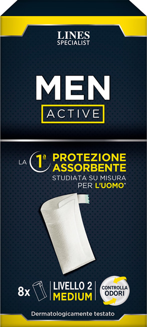 PANNOLONE LINES SPECIALIST MEN ACTIVE 8 PEZZI LIVELLO 2 - Farmacia Mastrangelo 