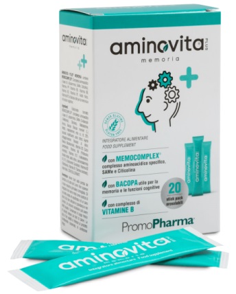 AMINOVITA PLUS MEMORIA 20 STICK PACK X 2 G - Farmacia Mastrangelo 