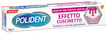 POLIDENT FISSATIVO EFFETTO CUSCINETTO ADESIVO PER PROTESI DENTALI 70 G - Farmacia Mastrangelo 