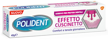 POLIDENT FISSATIVO EFFETTO CUSCINETTO ADESIVO PER PROTESI DENTALI 40 G - Farmacia Mastrangelo 