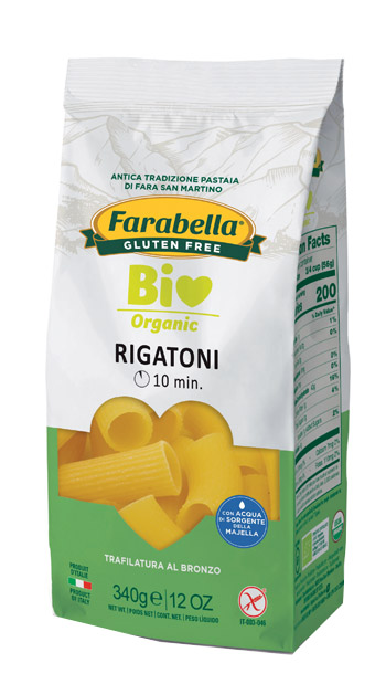 FARABELLA BIO RIGATONI MAIS-RISO 340 G - Farmacia Mastrangelo 