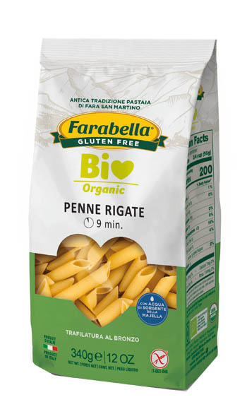FARABELLA BIO PENNE RIGATE MAIS-RISO 340 G - Farmacia Mastrangelo 