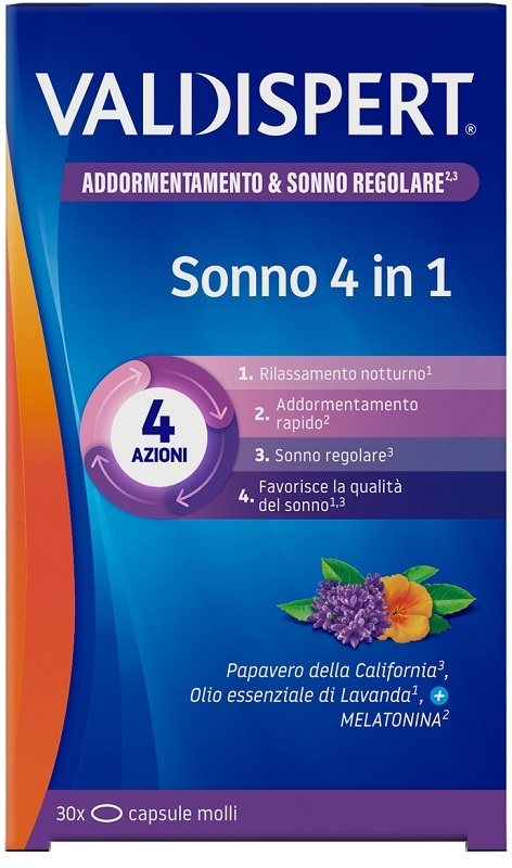 VALDISPERT SONNO 4 IN 1 30 CAPSULE MOLLI - Farmacia Mastrangelo 