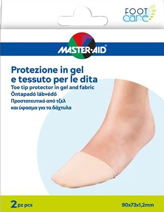 PROTEZIONE IN GEL E TESSUTO MASTER-AID FOOTCARE PUNTA DEI PIEDI 2 PEZZI C16 - Farmacia Mastrangelo 