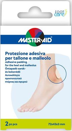 PROTEZIONE TALLONE/MALLEOLO MASTER-AID FOOTCARE 2 PEZZI A7 - Farmacia Mastrangelo 