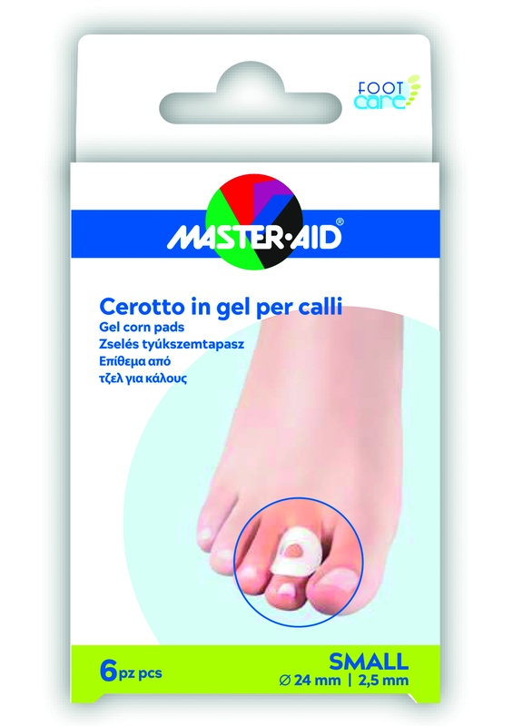 CEROTTO PROTEZIONE CALLI MASTER-AID FOOTCARE IN GEL SMALL 6 PEZZI B10 - Farmacia Mastrangelo 
